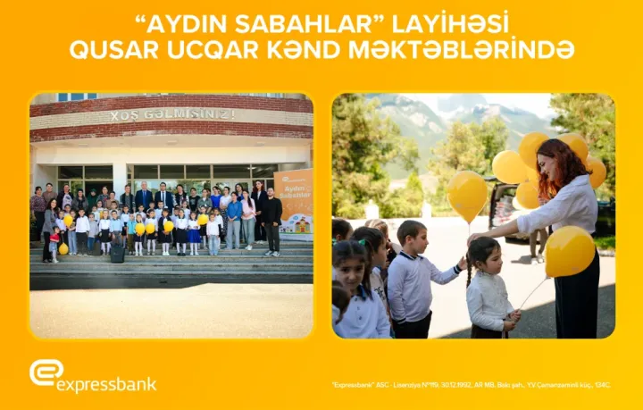 Expressbank Qusarın bütün ucqar kəndlərində birinciləri sevindirib ®